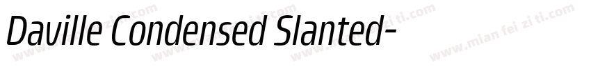 Daville Condensed Slanted字体转换